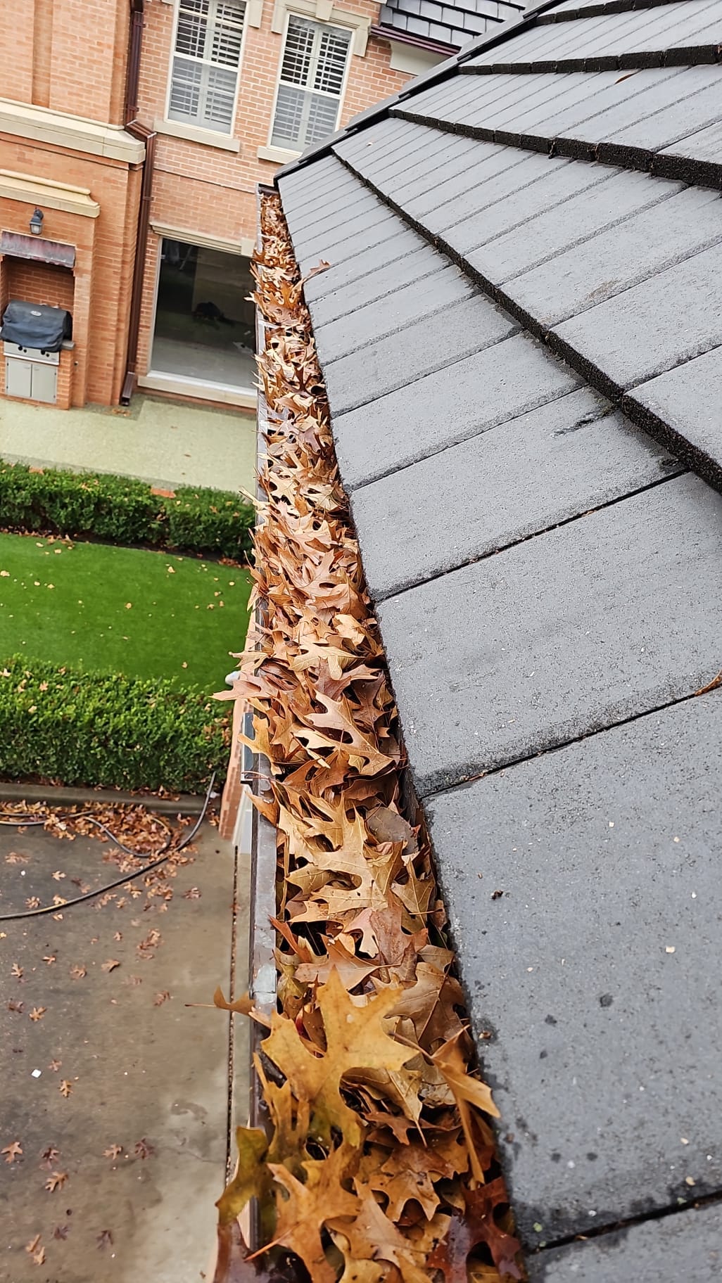 clogged gutters