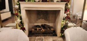 Christmas Decor over fireplace