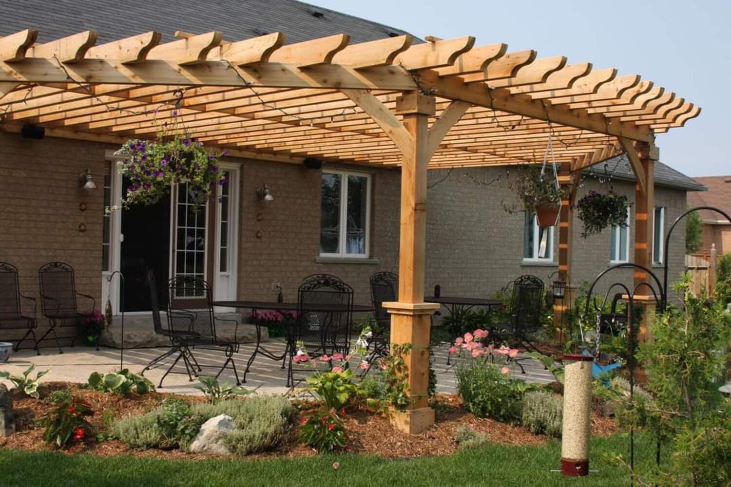 wooden patio cover