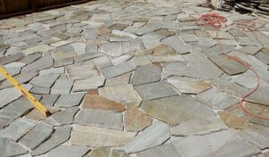 flagstone patio