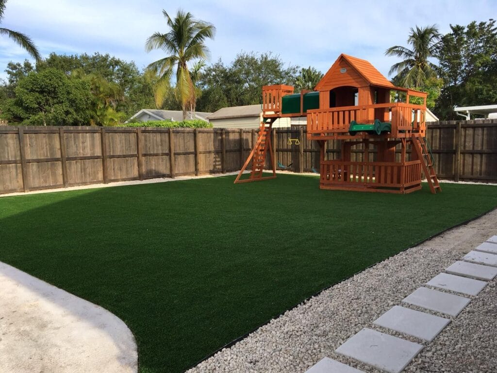 art turf plygrnd - Emerson Pro Services playground on artificial turf